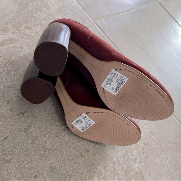 NEW Clarks Grace Margot Rust Nubuck Leather Ankle Boots, Size UK 6 US 8½ - Picture 9 of 11